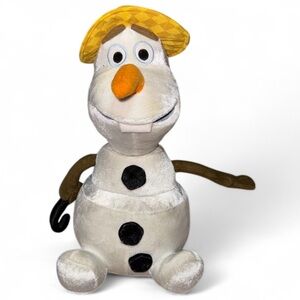 Disney Frozen Olaf Plush Toy - White and Orange (makes noise)